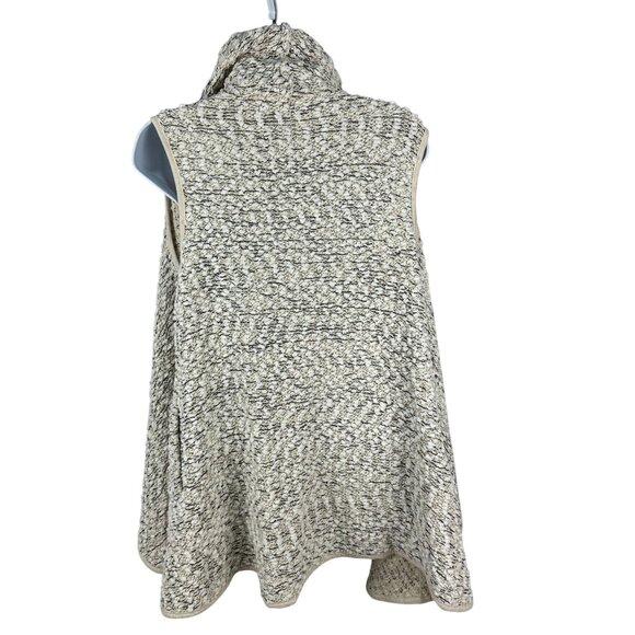 Altard State Open Front Knit Vest Size Small Beige & Black - Picture 2 of 5